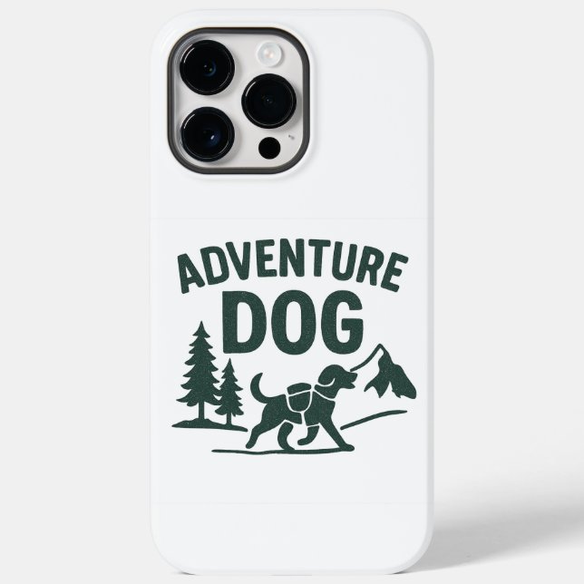 Funda De Case-Mate Para iPhone Perro de Aventura (Reverso )