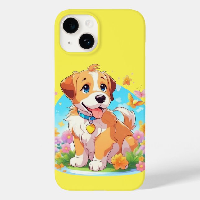 Funda De Case-Mate Para iPhone Perro de cachorro (Reverso )
