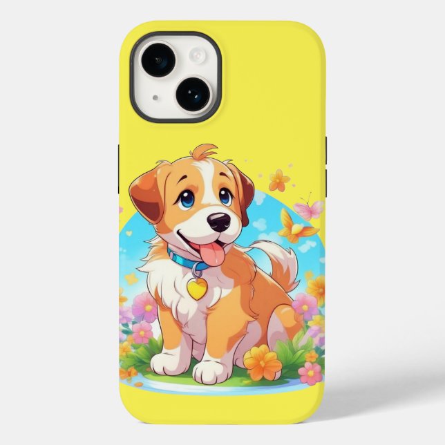 Funda De Case-Mate Para iPhone Perro de cachorro (Reverso )