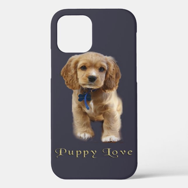 Funda De Case-Mate Para iPhone Perro de cachorros (Reverso )