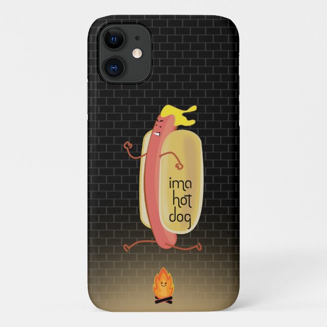 FUNDA DE Case-Mate PARA iPhone PERRO DE CALIENTE IMA (Reverso)