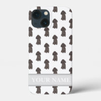 Perro de caniche negro personalizado