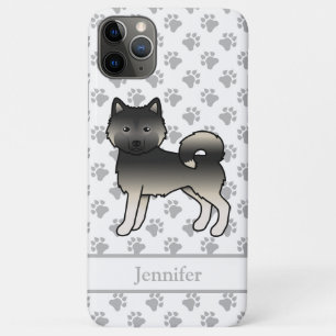 Funda Para iPhone 11 Pro Max Perro de Dibujos Animados Lindo Malamute de Alaska