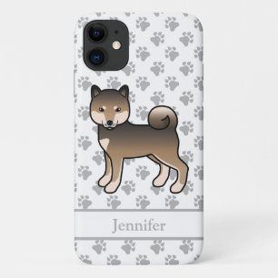 Funda Para iPhone 11 Perro de dibujos animados lindo Shiba Inu sésamo &