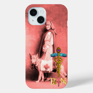 Funda Para iPhone 15 PERRO DE ENFERMERÍA Y RESCATE/Emblema RN Gold Cadu