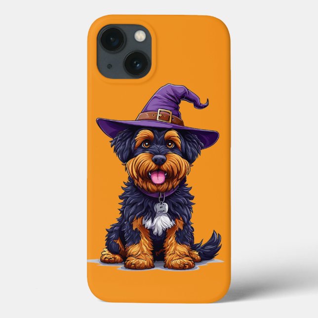 Funda De Case-Mate Para iPhone Perro de Halloween (Reverso)