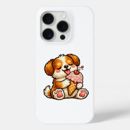 Funda Para iPhone 15 Pro Perro de helado genial
