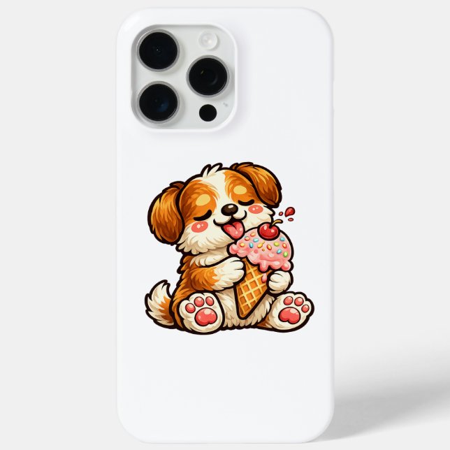 Funda De Case-Mate Para iPhone Perro de helado genial (Reverso )