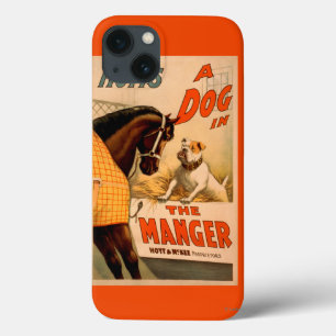 Funda Para iPhone 13 Perro de la A de Hoyt en el poster del teatro del