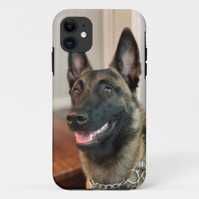 Funda De Case-Mate Para iPhone Perro de Malinois (Reverso)