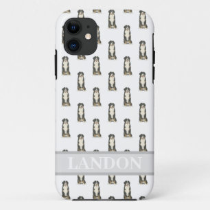 Funda Para iPhone 11 Perro de montaña Bernés personalizado