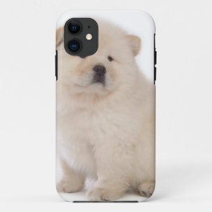 Funda Para iPhone 11 perro de perrito blanco lindo del perrito del