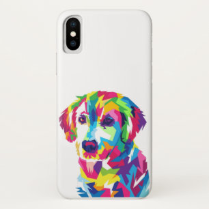 Funda Para iPhone X Perro de perrito lindo colorido Labrador X, XR, XS