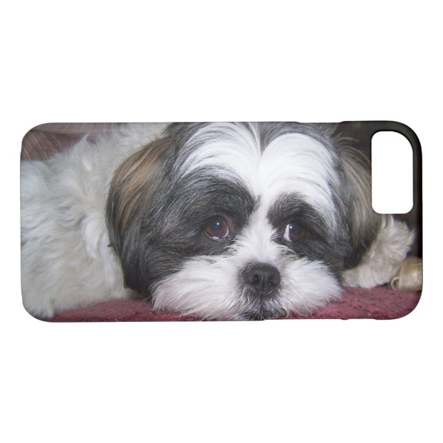 Funda De Case-Mate Para iPhone Perro de Shih Tzu (Reverso (horizontal))