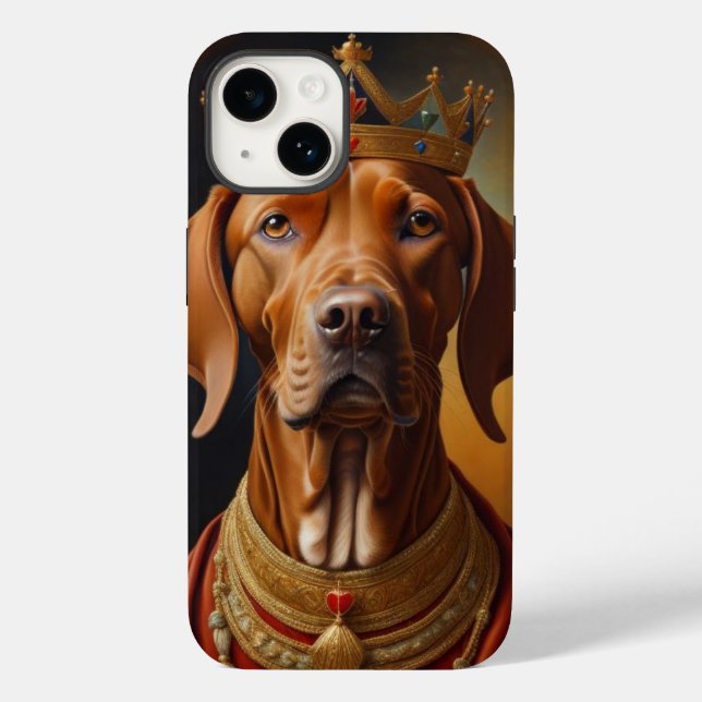Funda De Case-Mate Para iPhone Perro de Vizsla (Reverso )