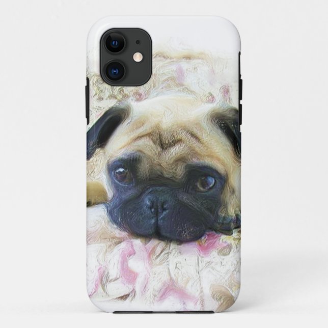 Funda De Case-Mate Para iPhone Perro del barro amasado (Reverso)