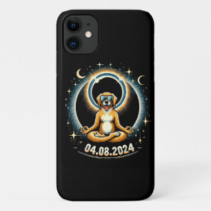 Funda Para iPhone 11 Perro del eclipse solar de 2024