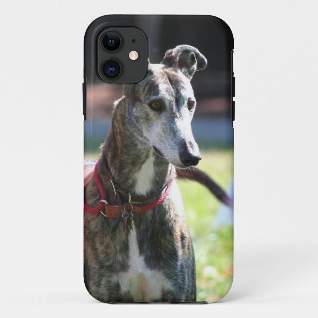 Funda De Case-Mate Para iPhone Perro del galgo (Reverso)