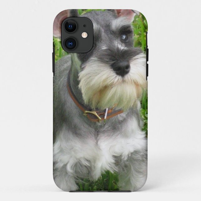 Funda De Case-Mate Para iPhone Perro del Schnauzer (Reverso)