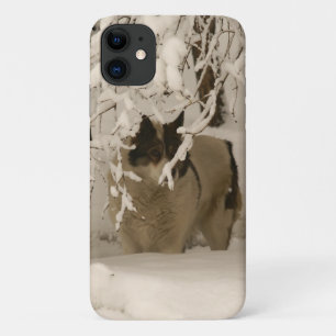 Funda Para iPhone 11 Perro en invierno
