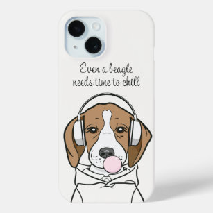 Funda Para iPhone 15 Perro escalofriante con un beagle gracioso de Bubb