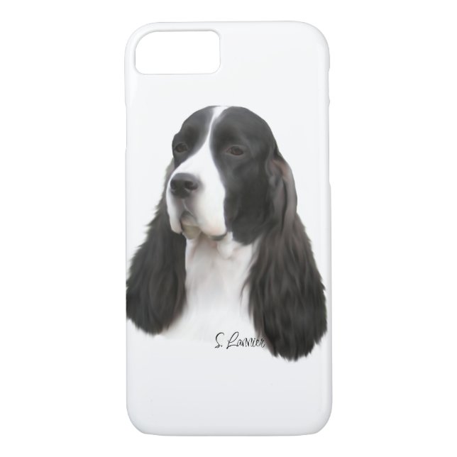 Funda De Case-Mate Para iPhone Perro español Springer inglés (Reverso)