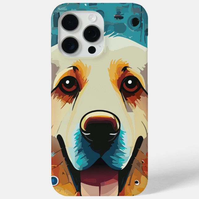 Funda De Case-Mate Para iPhone Perro Golden Retriever Feliz (Reverso )