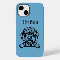 Perro Griffons con hilo dental