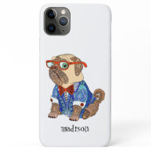 Perro hipster colorido, personalizado