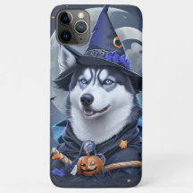 Perro Husky Encantado: Magnífico Delight Halloween