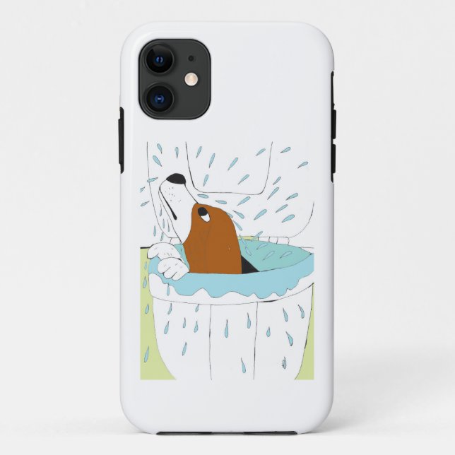 Funda De Case-Mate Para iPhone perro inodoro (Reverso)