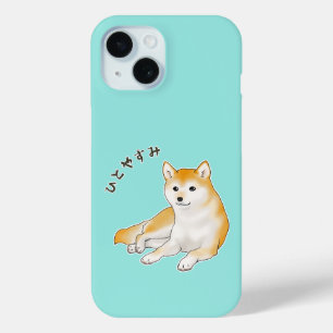 Funda Para iPhone 15 Perro Inu Shiba tomando un descanso