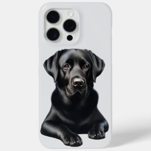 Funda Para iPhone 15 Pro Max Perro Labrador Negro