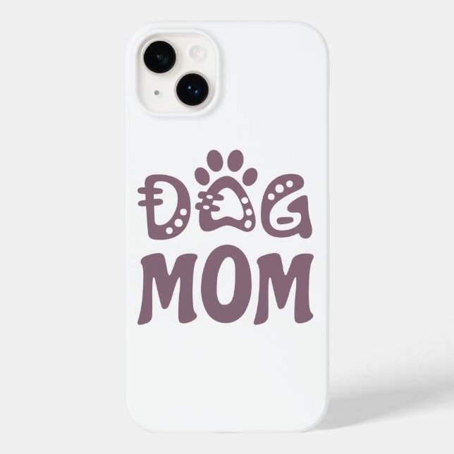 Funda De Case-Mate Para iPhone Perro Mamá (Reverso )