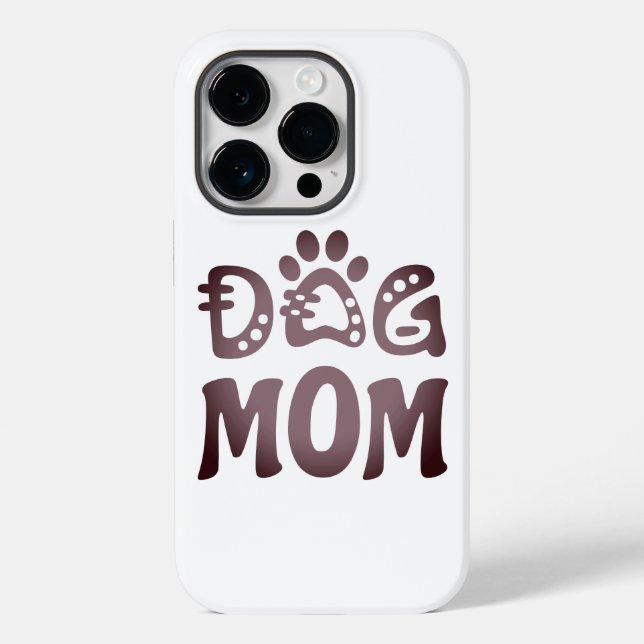 Funda De Case-Mate Para iPhone Perro Mamá (Reverso )