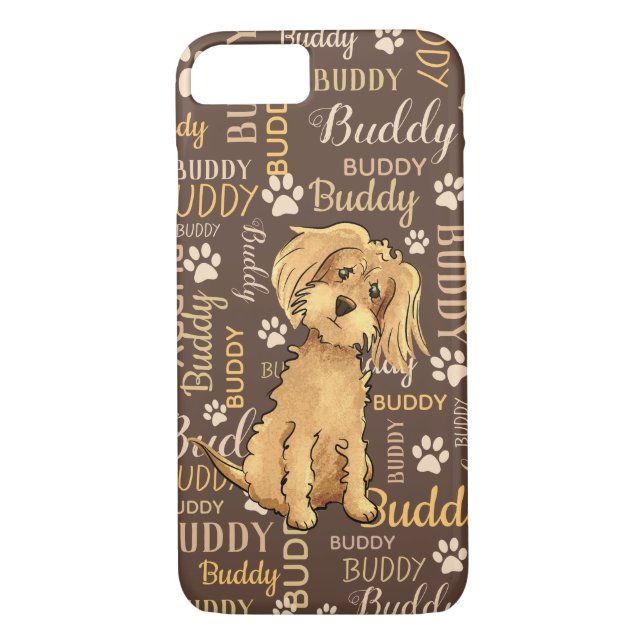 Funda De Case-Mate Para iPhone Perro marrón personalizado (Reverso)