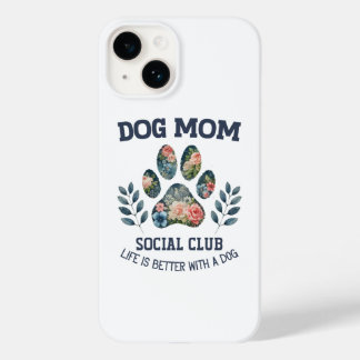 Funda Para iPhone 14 De Case-Mate Perro Mom Paw Floral
