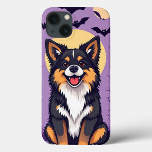 Funda Para iPhone 13 Perro mono de Halloween