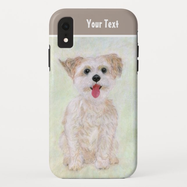 Funda De Case-Mate Para iPhone Perro Morkie (Reverso)