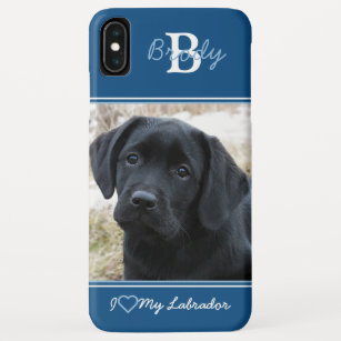 Funda Para iPhone XS Max Perro negro del labrador - Perro blanco - Laborato