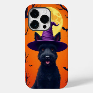Funda Para iPhone 14 Pro De Case-Mate Perro negro sentado en una pose caprichosa