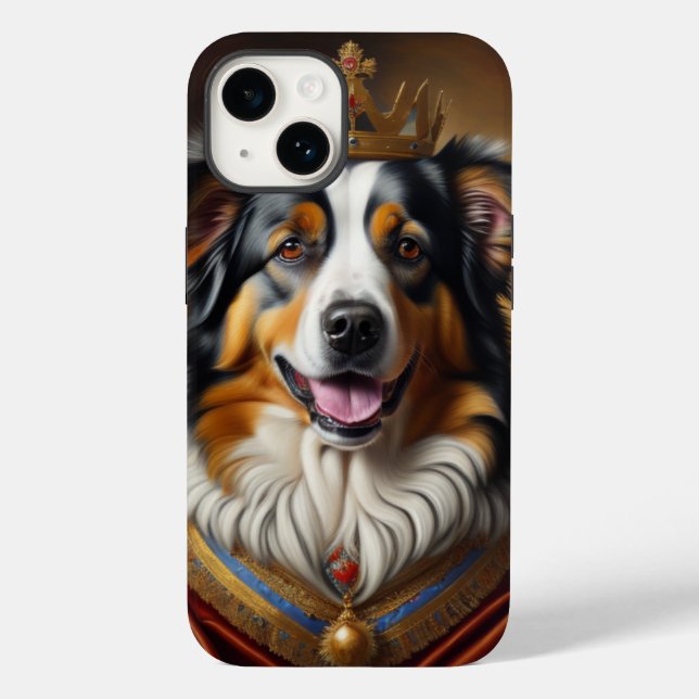 Funda De Case-Mate Para iPhone Perro pastor australiano (Reverso )