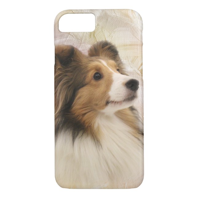 Funda De Case-Mate Para iPhone Perro pastor de Shetland del Sable (Reverso)