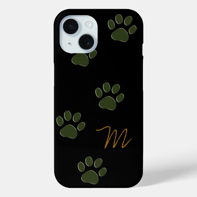 Funda De Case-Mate Para iPhone Perro Paws personalizado (Reverso )