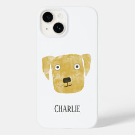 Funda Para iPhone 14 De Case-Mate Perro recuperador de Labrador dorado personalizado