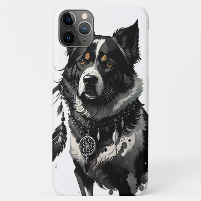 Funda De Case-Mate Para iPhone perro, soñador, amuleto, talismán, (Reverso)