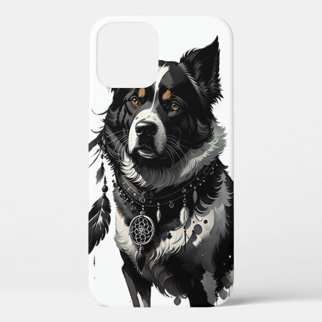 Funda De Case-Mate Para iPhone perro, soñador, amuleto, talismán, (Reverso )