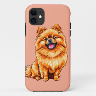 Funda Para iPhone 11 perro spitz japonés