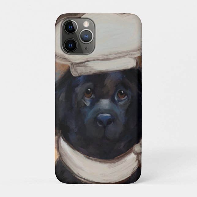 Funda De Case-Mate Para iPhone Perro Terranova (Reverso)
