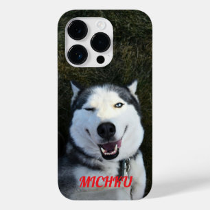 Funda Para iPhone 14 Pro De Case-Mate "Perro Un Ojo Cerrado MICHKU